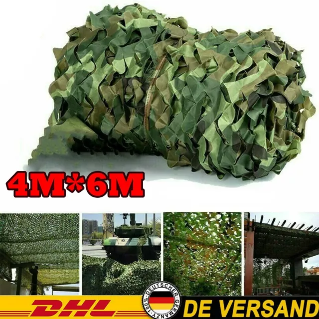 4x6m Camouflage Jagd Military Tarnnetz Bundeswehr Armee Army-Tarnung Camo Hunter