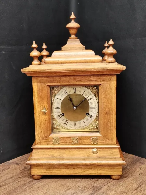 Unusual New Haven Westminster Chime Bracket / Mantle Clock Seperate Movements