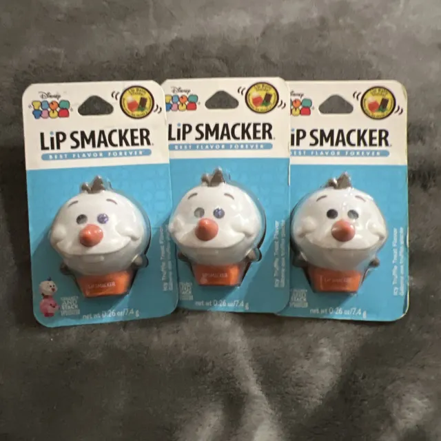 3 piezas - Bálsamo labial Disney Tsum Tsum Tsum Smacker, Olaf congelado, golosina de trufa de hielo 7,4 g