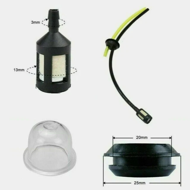 Kit Sfiato Serbatoio Carburante Per Tagliabordi Mantis 90010390097 - 3 Fori, In Gomma E Plastica, Facile Da Installare