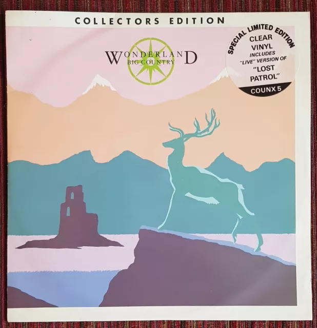 Big Country Wonderland Limited Edition 1984 Uk Clear Vinyl 12" Mint Condition
