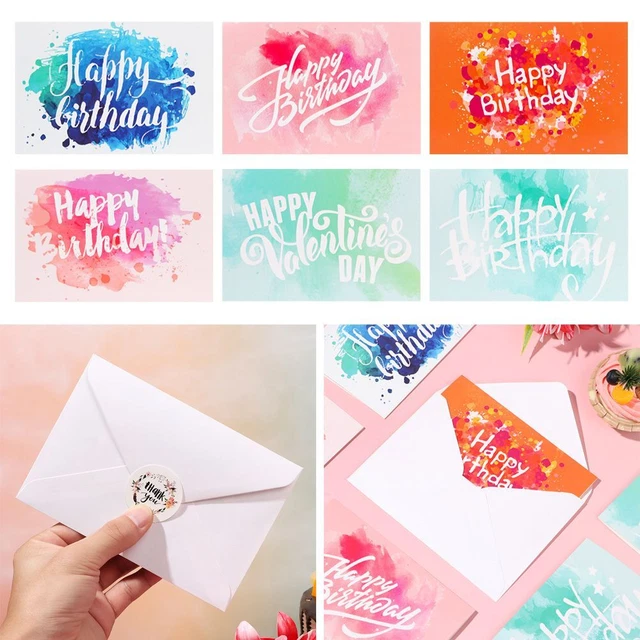 STICKERS GIFT HAPPY Birthday Greeting Card Message Cards Party Supplies ...