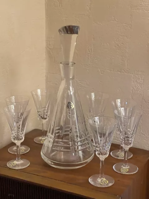 Service A Spiritueux Liqueur Cristal Taillé Villeroy & Boch