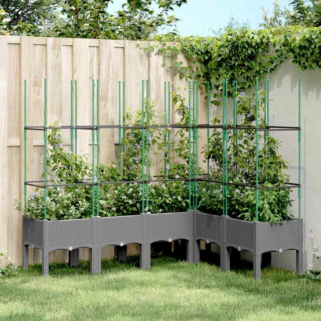 Jardinières Surélevées VidaXL 2 Pcs - 40x40x40cm, Bois De Pin Imprégné - Pour Balcon, Terrasse, Jardin