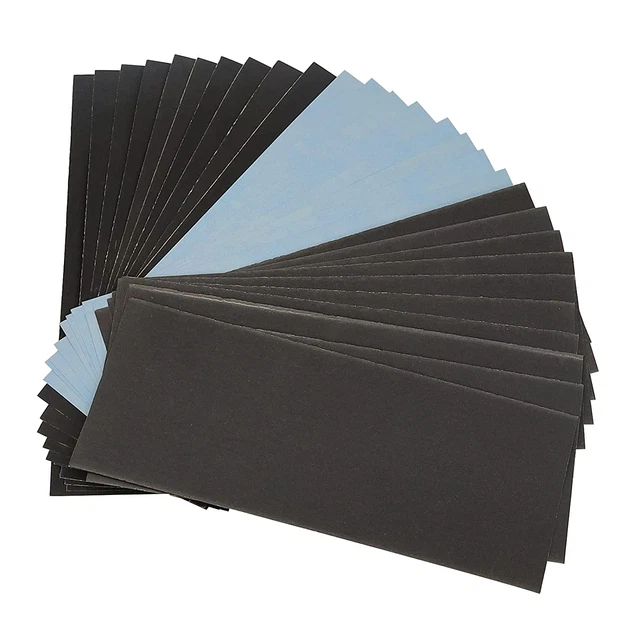 Carta vetrata grana assortita da 1200 a 5000, 23x9 cm,30 pezzi assortita bagnata e asciutta