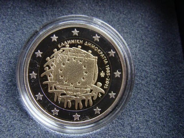 2 euros grèce 2015 drapeau BE Proof