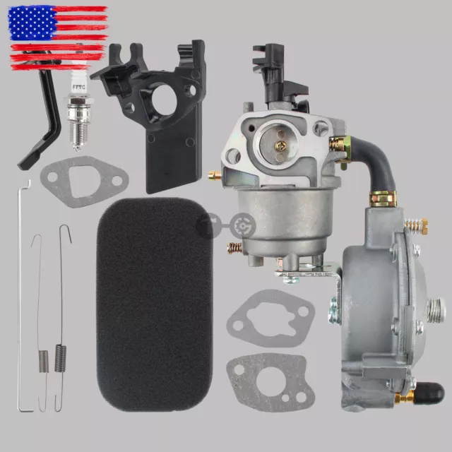 New 170F Dual Fuel Carburetor GX200 LPG Conversion Kit for Generator Propane USA