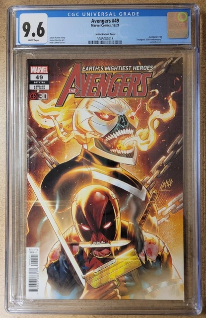 Avengers #49 CGC 9.6 (2021) Rob LIefeld Variant - White Pages