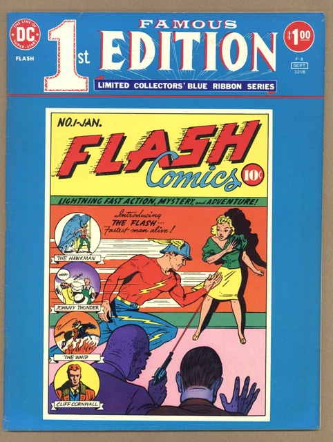 Famous First Edition F-8 FVF FLASH COMICS #1 "exact" GIANT reprint 1975 DC S736