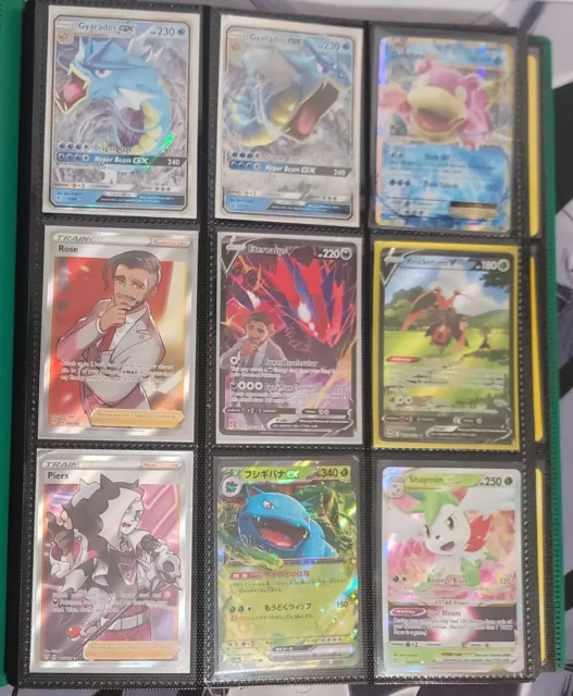 Colección Pokemon Binder - ¡Mezcla Moderna Y Vintage! ¡Cohete Ultra Raro, Ex, Base!