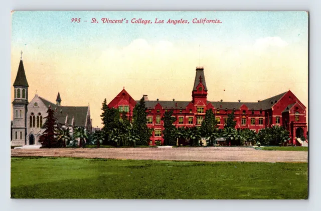 Postcard California Los Angeles CA St Vincent College School 1910s Unposted