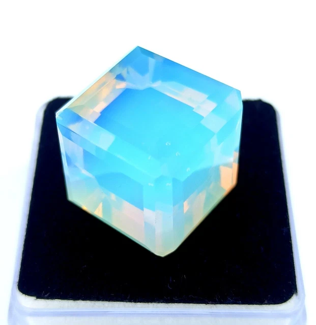 GRANDE RARO topazio naturale a forma di cubo da 57,90 ct, pietra preziosa...
