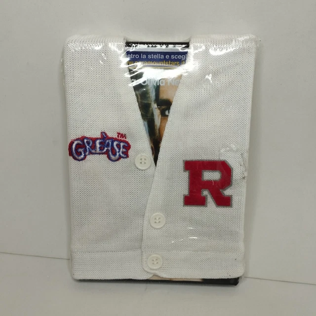GREASE DVD LETTERMAN Sweater _ Olivia Newton & John Travolta _ Rare Italian _NEW EUR 29,90