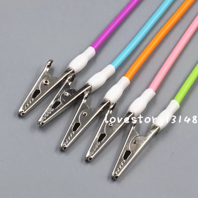 5 Pcs Dental Silicone Bib Clips Cord Flexible Tubes Napkin Holder Colorful