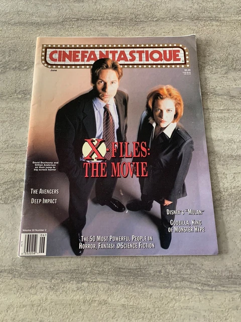 Cinefantastique Vol 30 No 2 The X-Files Movie Mulan Godzilla Avengers June 1998