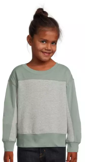 Athletic Works Girls Fleece Sweatshirt Size L (10-12) Green River Color NWT