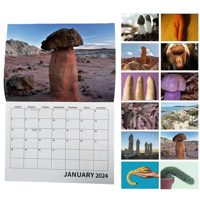 NATURE'S DONGS CALENDAR 2025 Funny Nature Landsape Wall Hanging