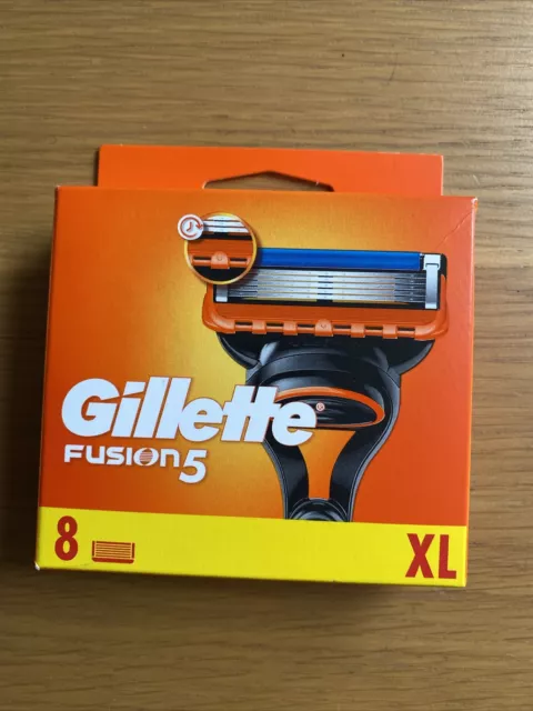 Lame da rasoio Gillette Fusion 5, confezione da 8 ricariche originali nuove di zecca