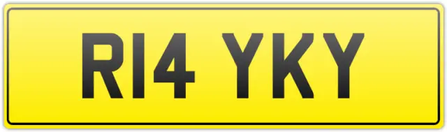 RICKY K THEME Private Car Number Plate Rick Rocky Richard Neat Old R ...