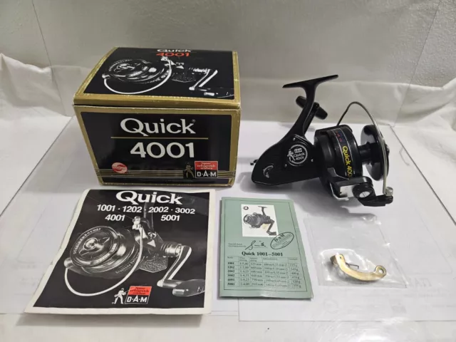 Reel Vintage DAM QUICK 4001 + BOX GERMANY MOULINET ANCIEN THREADLINE ALTEROLLE