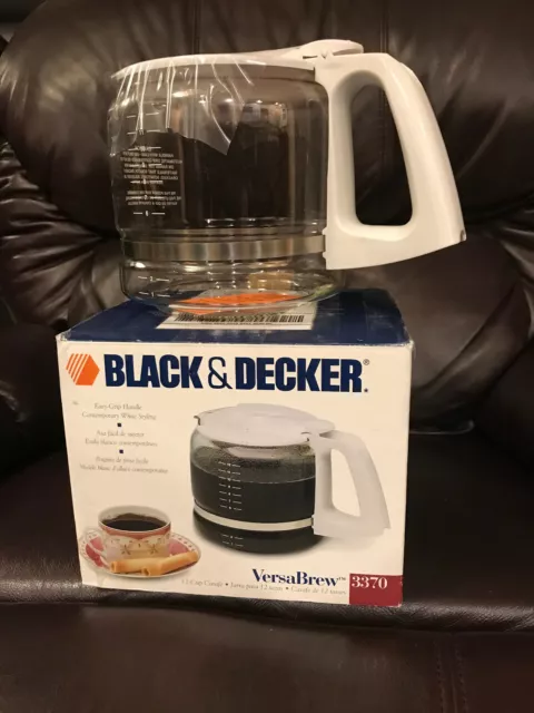 Black & Decker VersaBrew 12 Cup Carafe Pot 3370 Black Replacement