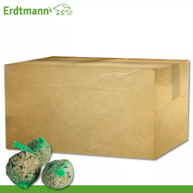 Erdtmanns 8500 g Meisenknödel mit Netz (100 Stück) im Karton Wildvogelfutter