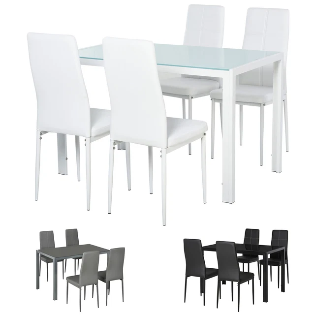 Set da Pranzo per Hotel con Tavolo Rotondo in Acciaio Inox con Piano in Marmo Calacatta e 4 Sedie