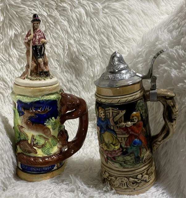 VINTAGE BEER STEINS made in Germany and Japan 25.00 PicClick