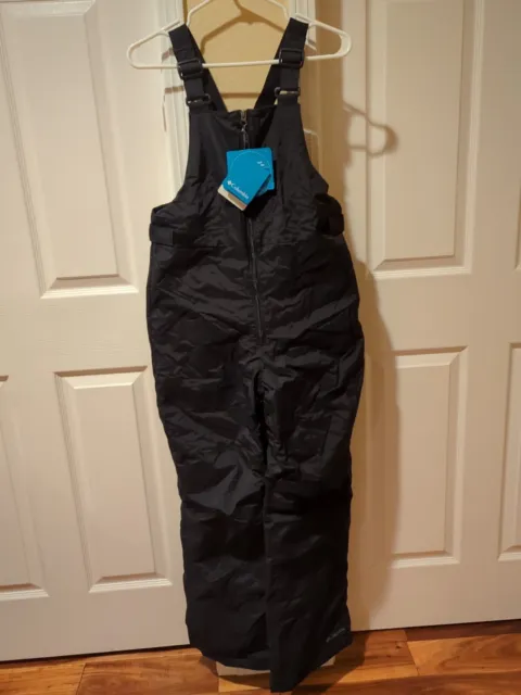 NWT  Columbia Youth Snowslope II Bib, Black Size XL