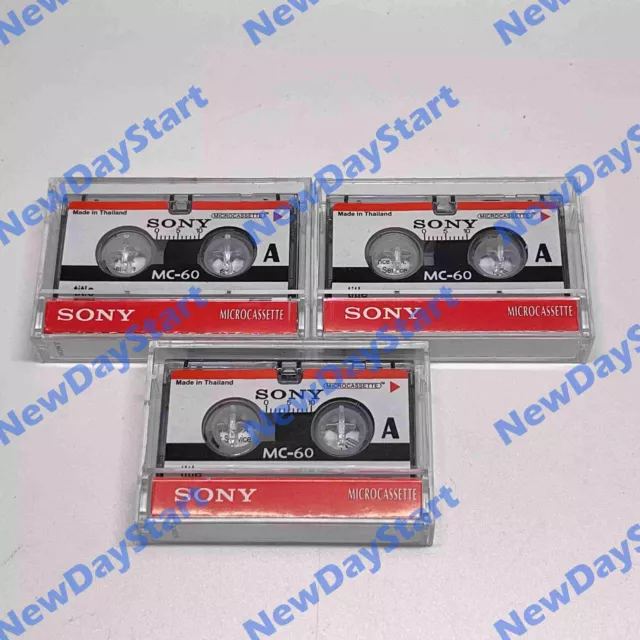 3pcs  MC-60 MC60 Microcassette Blank Cassette Tape Disc 60 min   Tapes