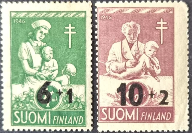 FINLAND 1947 C/Set of Surcharged MNH Stamps as Per Photos. Low Start