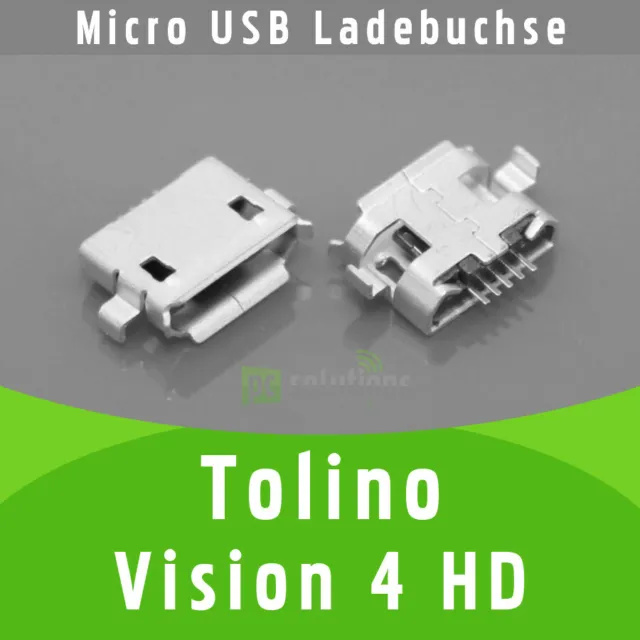 ✅ Tolino Vision 4 HD Micro USB DC Buchse Ladebuchse Strombuchse Connector