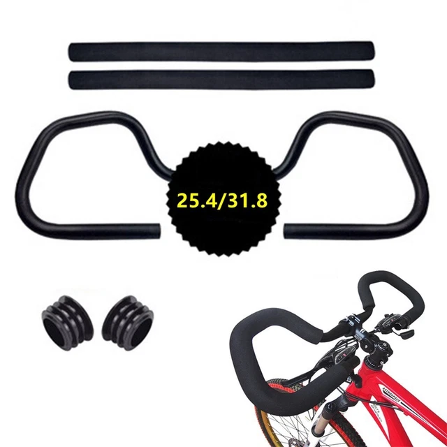 Aluminum-Butterfly Handlebar MTB Bike Bar With Handlebar Girp 25.4/31.8 X 580mm