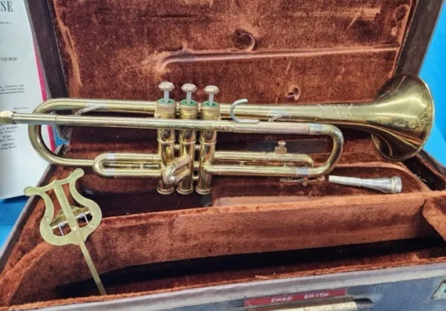 Olds Ambassador Trumpet serial # 837267, Olds MP 7C, Olds Case, + Extras