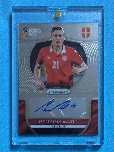 2018 Russia World Cup Card Nemanja Matic Autograph Serbia National Team Japan u4