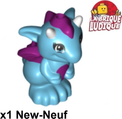 Lego 1x Animal Dragon Bebe Baby Elves Miku Aile Wing Medium Azure pb01 Neuf Eur 3 45 Picclick Fr