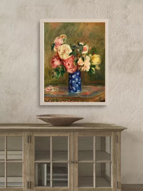 Pierre Auguste Renoir Bouquet of Roses Wall Art poster Choose your Size