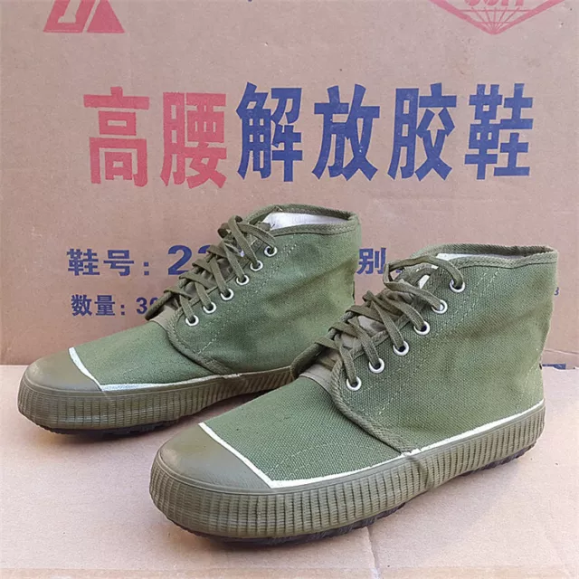 Vietnam War Surplus Chinese Pla Army 1965 Soldier Liberation Shoe Boots Size 290