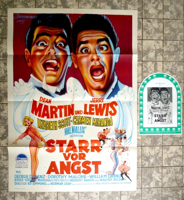 STARR VOR ANGST Lewis Martin Scott A1FILMPOSTER EA & WR German ´54
