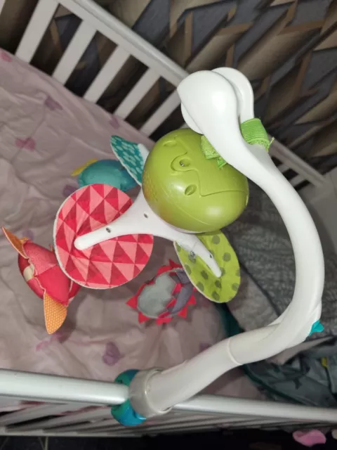 Tiny Love Musical Baby Cot Mobile Take-Along for Cot and Pram As Unclips. 2