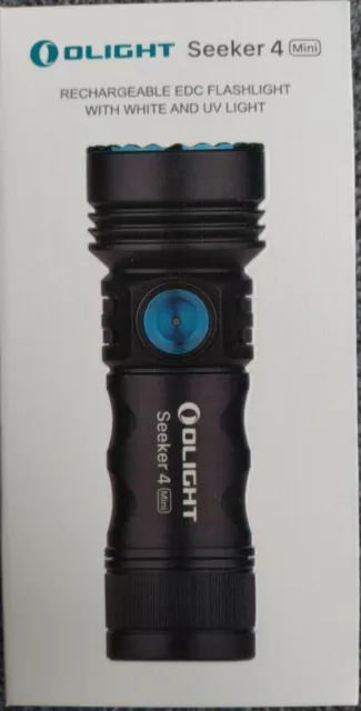 Olight Seeker 4 Mini schwarz neutralweiß UV Taschenlampe Camping Outdoor Licht