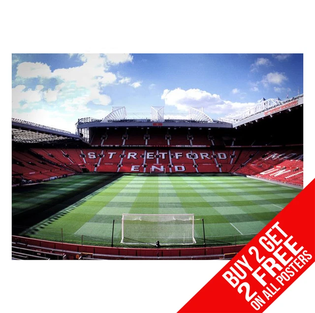 MANCHESTER UNITED OLD Trafford Poster Print A4 A3 Size Buy 2 Get Any 2