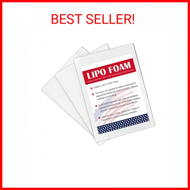 3 PACK LIPO Foam Pads Post Surgery Ab Board Liposuction Surgery
