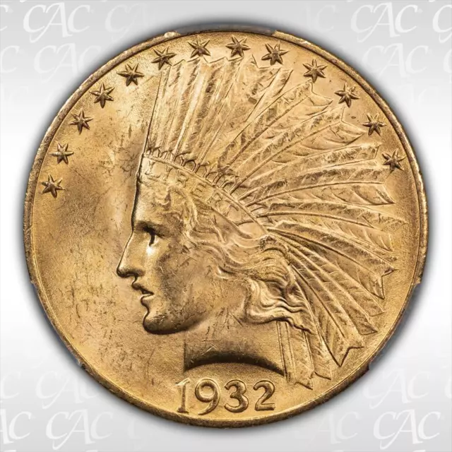 1932 $10 Cacg/Cac Ms64