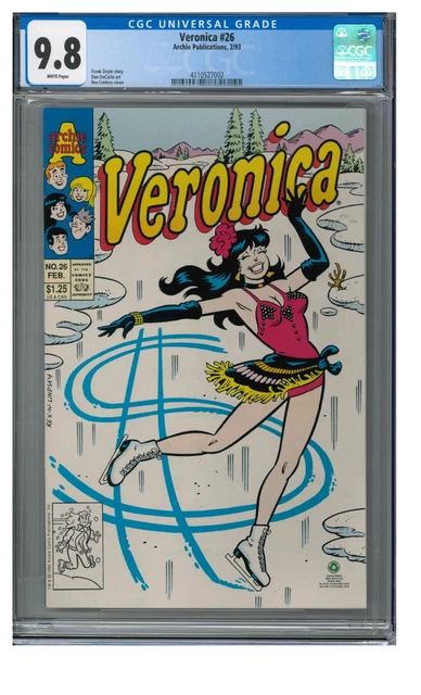Veronica #26 (1993) Rex Lindsey Cover Archie Pub. CGC 9.8 White Pages AD504