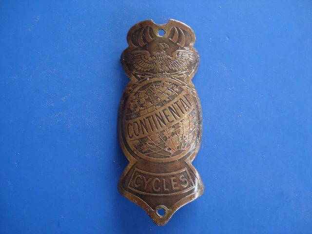 PLAQUE DE VELO Cycles PEUGEOT à Paris - Old Bike Head Badge Vintage EUR
