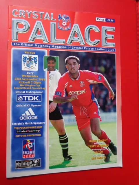 Crystal Palace V Bury (1998/99) - League Cup 2Nd Rd 2Nd Leg (23 September 1998)