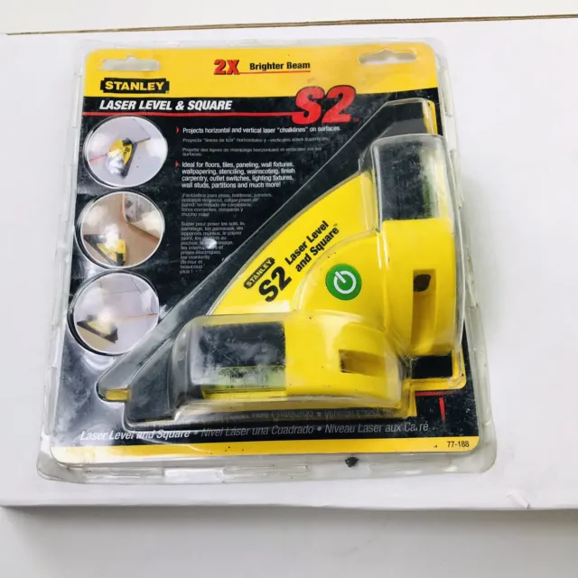 Stanley S2 Projection Laser Level Square 90 Degree Angle Vertical Horizontal