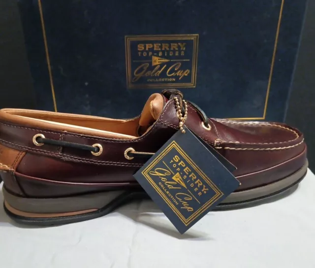 NIB Sperry Top Sider Gold Cup Gold Eye Marietta Men’s 10.5W Offers?