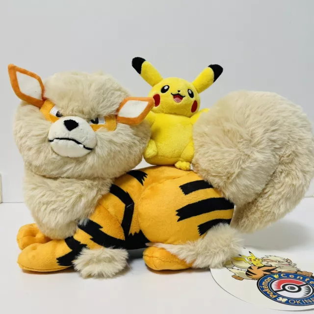 Pokemon Pikachu Arcanine Plush Okinawa Pokemon Center 1st Anniversary Limited